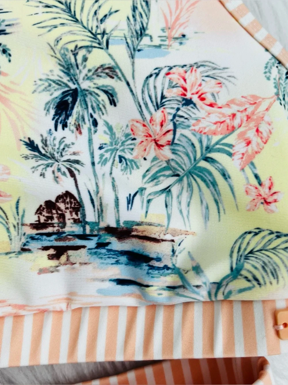 NWT! Girls North Shore Tankini Hawaiian Print Hipster Two-Piece Swimsuit Sz 10